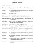 Topic 20 IB Chemistry Definitions