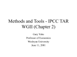 Methods and Tools - IPCC WG II, Chapter 2