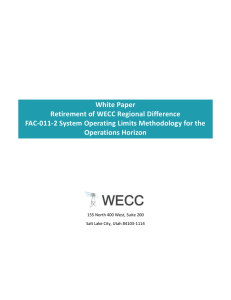 WECC-0113 Posting 1 FAC-011-2 SOL Method for the Ops Horizon
