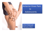 Knee Adolescents Dr J Myburgh Res 1 Feb 2012 Year 2