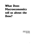 What Does Macroeconomics tell us about the Dow?