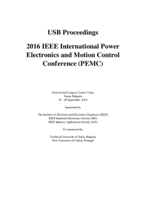 USB Proceedings 2016 IEEE International Power Electronics and