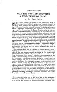 was the truman doctrine a real turning point? - e