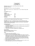 1 Inorganic Chemistry Chem 418 Syllabus, Winter 2011 Instructor