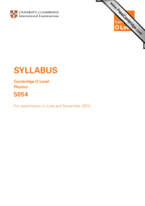 syllabus - PastPapers.Co