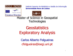 Master of Science in Geospatial Technologies Geostatistics