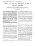 Optimal Switching in a Three-Level Inverter: an