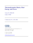 Thermodynamics - CED Engineering