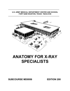 anatomy for x-ray specialists