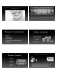 Philosophy of Esthetic Dentistry Esthetic and Function Occlusion