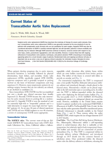 Current Status of Transcatheter Aortic Valve Replacement