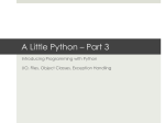 A Little Python – Part 3