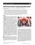 Reports of pain by children undergoing rapid palatal expansion