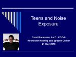 Teens and Noise Exposure