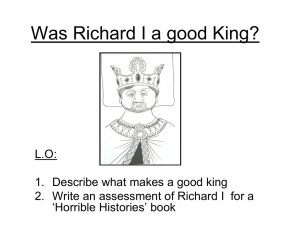 Was Richard I a good King?