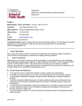 PUBH 6541 Statistics for Health Management Decision