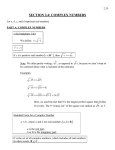 section 2.4: complex numbers