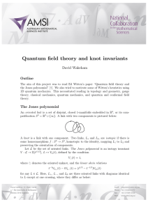Quantum field theory and knot invariants