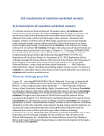 15.2 mechanisms of evolution worksheet answers