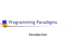 Programming Languages and Paradigms