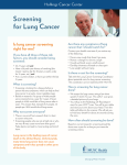 Lung Cancer Screening Brochure