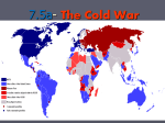 Unit 10- The Cold War