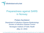 Preparedness against SARS in Norway