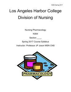 N364 Spring 2017 Los Angeles Harbor College Division of Nursing