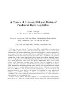 A Theory of Systemic Risk and Design of Prudential Bank Regulation