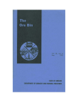 Ore Bin / Oregon Geology magazine / journal