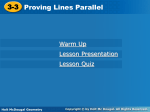 3-3 Proving Lines Parallel 3