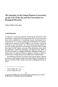 The Interplay of the United Nations Convention on the Law of the