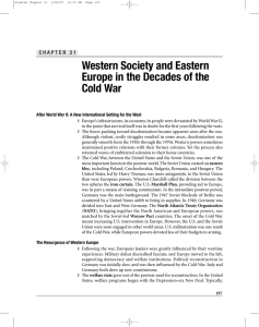 Western Society and Eastern Europe in the Decades of
