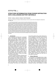 structure determination from powder diffraction data–challenging