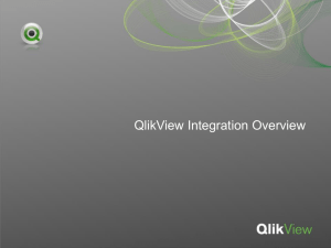 QlikView Integration Overview