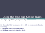 Sine and Cosine Rule Applications File