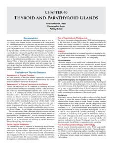 CHAPTER 40 Thyroid and Parathyroid Glands