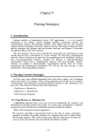 Chapter 9 Parsing Strategies