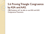 5.6 Proving Triangle Congruence by ASA and AAS.