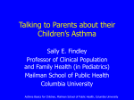 Talking to Parents about their Children`s Asthma