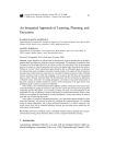 An Integrated Approach of Learning, Planning, and Execution