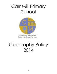 Geography Policy - Carr Mill Primary School