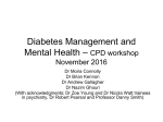 Diabetes management and Mental Health – CPD workshop