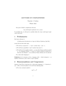 Completeness - OSU Department of Mathematics