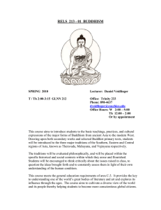 rs 213 -01: introduction to buddhism