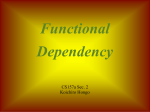 Functional Dependency