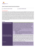 Genetic Testing for Colorectal Cancer/Lynch