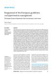 Reappraisal of the European guidelines on hypertension management