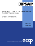 A Guide to Clinical Decision-Making: The PSAP