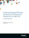 Understanding and Meeting the Needs of Children and Adolescents